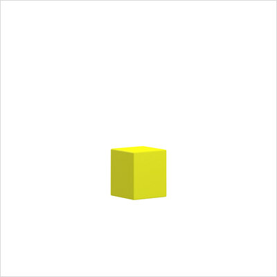 New Lounge Cube single gelb schraeg
